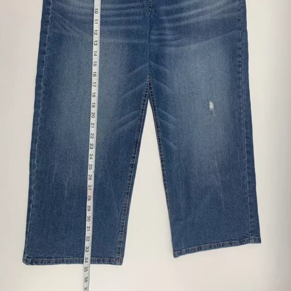 Jordache Vintage Women's Flare Midwash Jeans Size 31 Blue Designer Jeans NWT - Picture 7 of 9